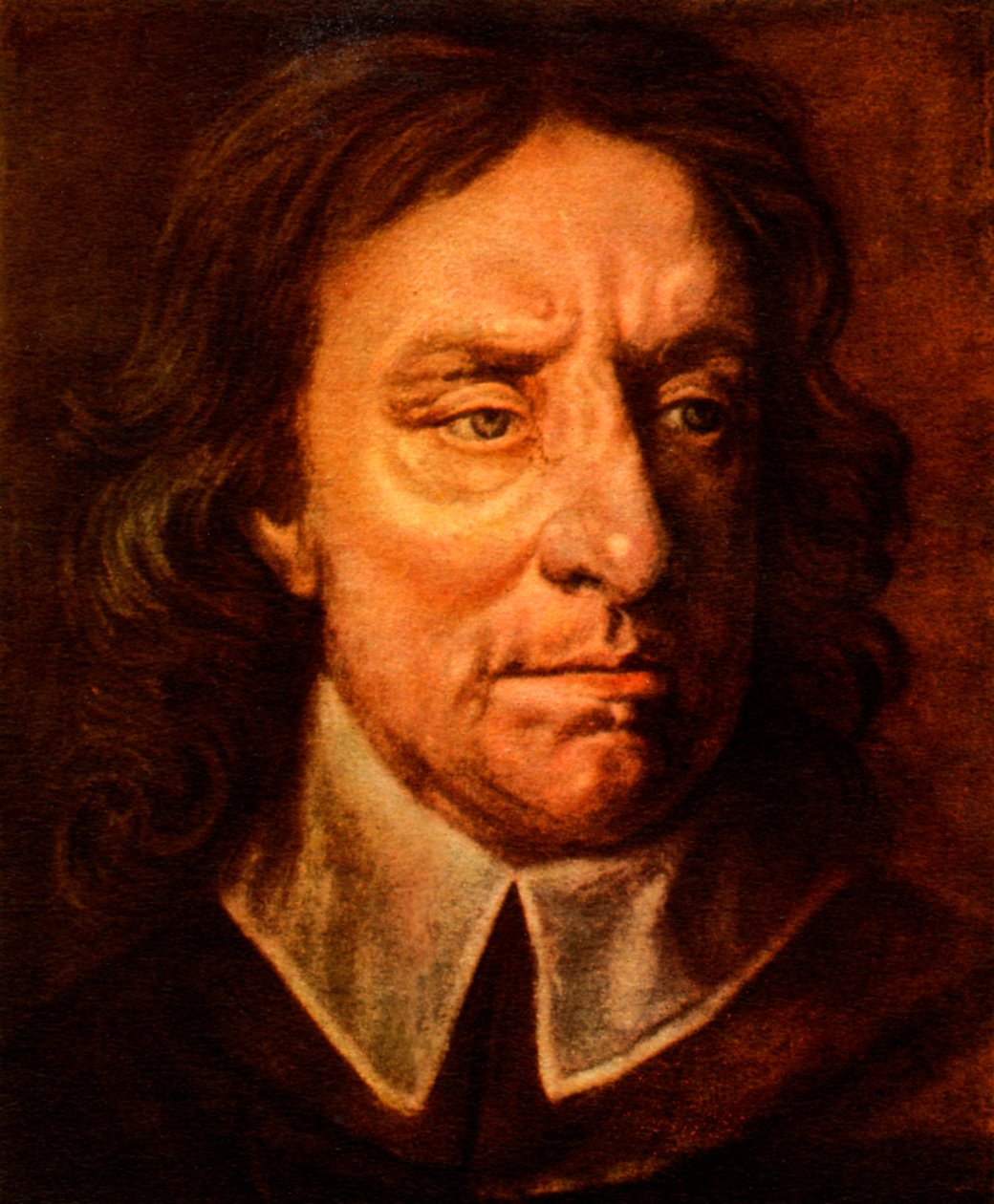 Oliver Cromwell, angol katonai és politikai vezető (nyomtatás) alkotó: English School