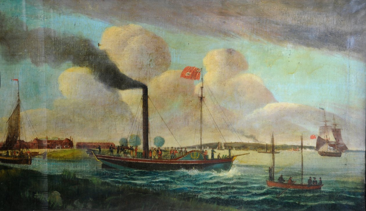 P.S. Royal Charter a bartoni vízparton, 1850 körül (olaj, vászon) alkotó: English School