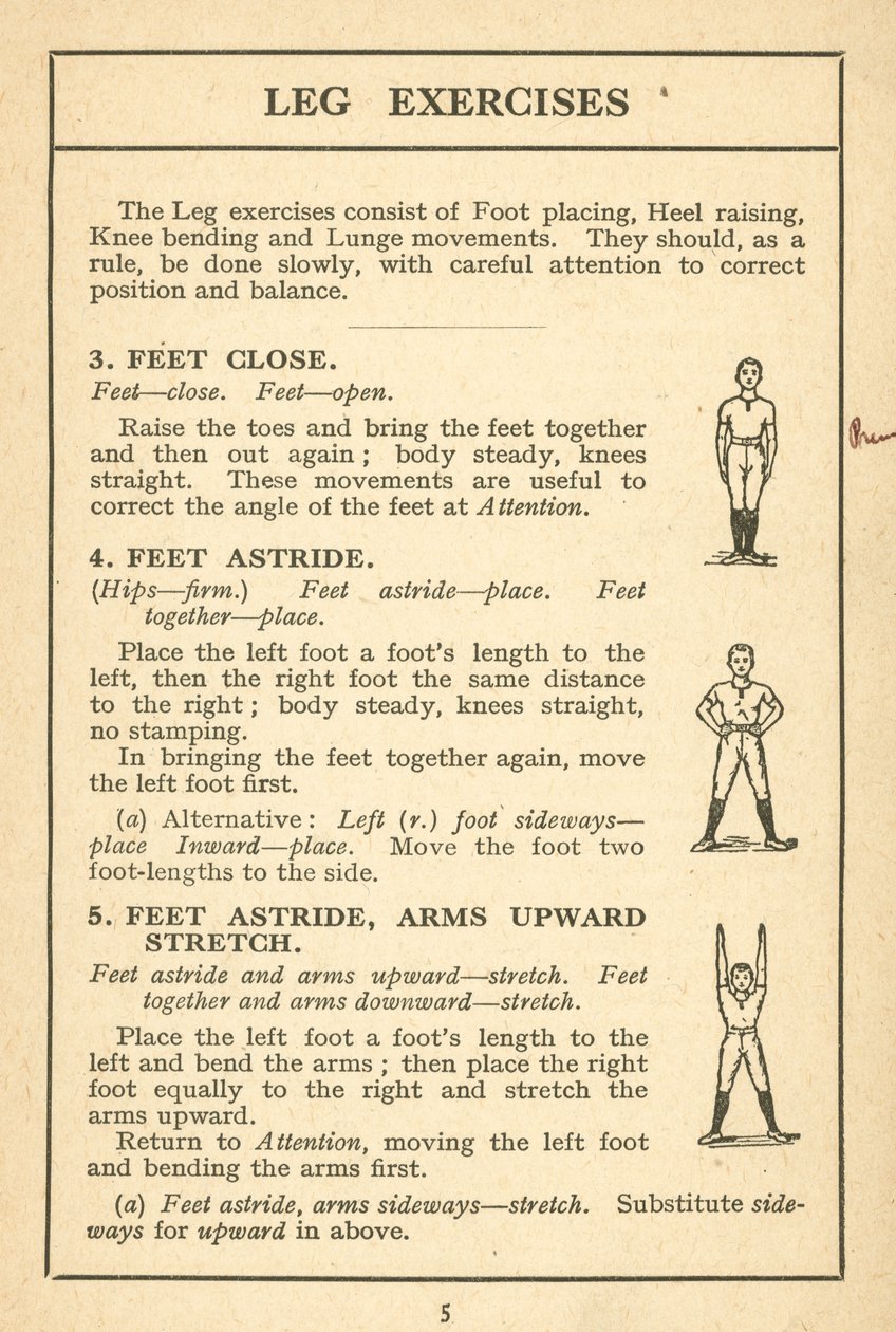 Oldal a svéd Drill Illustratedből, 1920 körül (litográfia) alkotó: English School
