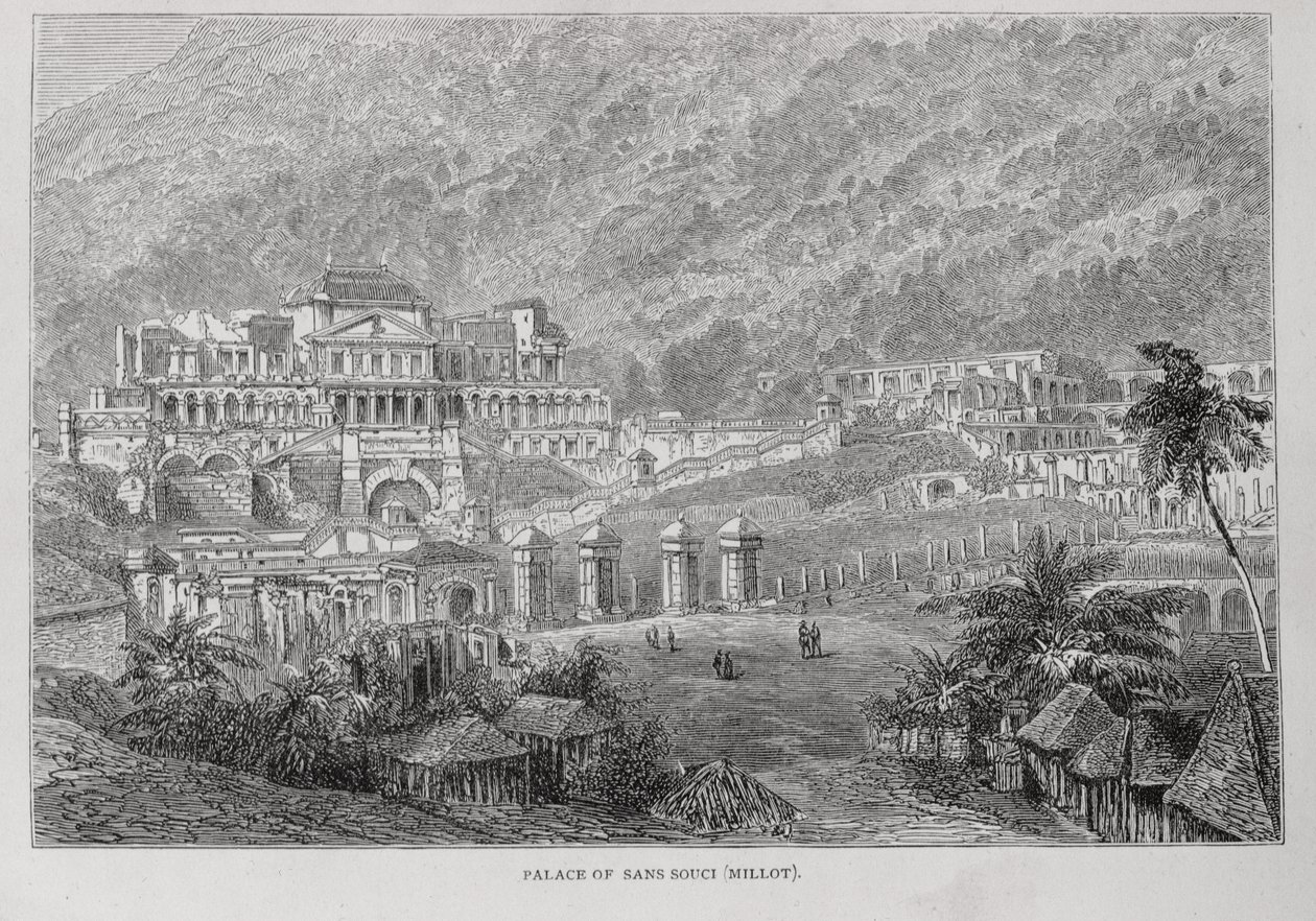 Sans Souci palota, Észak-Hayti, Santo Domingo múltjából és jelene, Samuel Hazard, pub. 1873-ban alkotó: English School