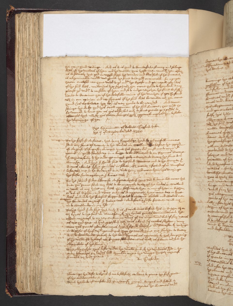 Mary Queen of Scots, Harley MS 290 f.115v, c.1550-1650 (toll és tinta papíron) című dolgozatok alkotó: English School