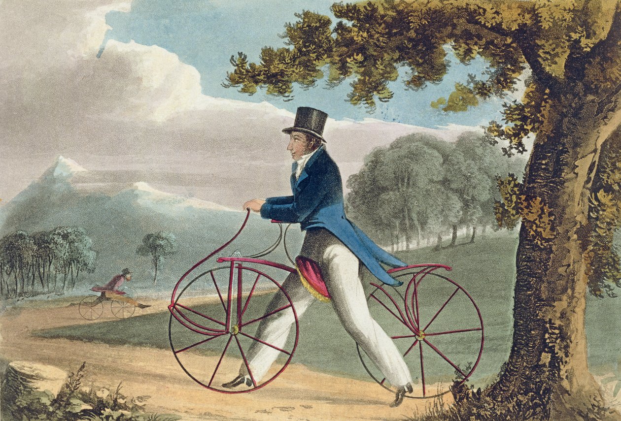 Gyalogos hobbiló, az Ackermanns Művészetek Tárából, 1819 alkotó: English School