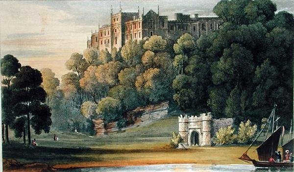 Pentillie kastély, Ackermann „Művészetek Tárából”, 1826-ban (színes litho) alkotó: English School