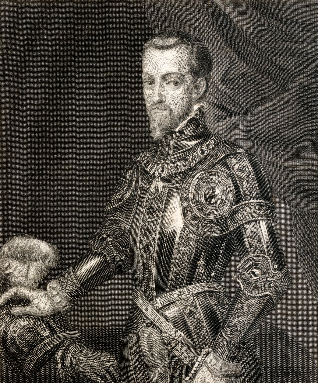II. Fülöp, az 1855-ben megjelent „II. Fülöp uralkodásának története” c. alkotó: English School