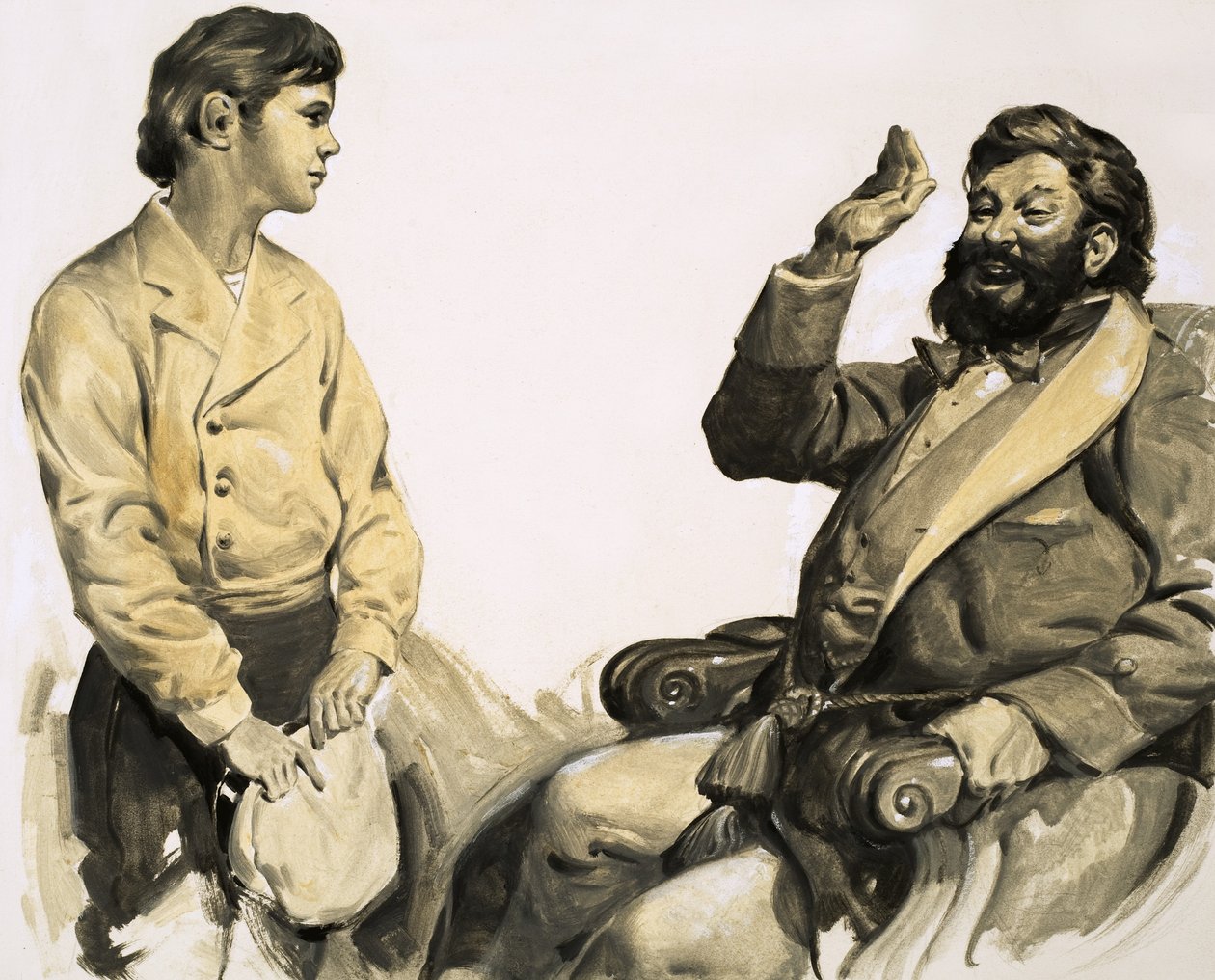 Pierre Brazza elmondta, hogy nagybátyja, Guiseppe nagybátyja legnagyobb mulatságára tengerész akart lenni. alkotó: English School