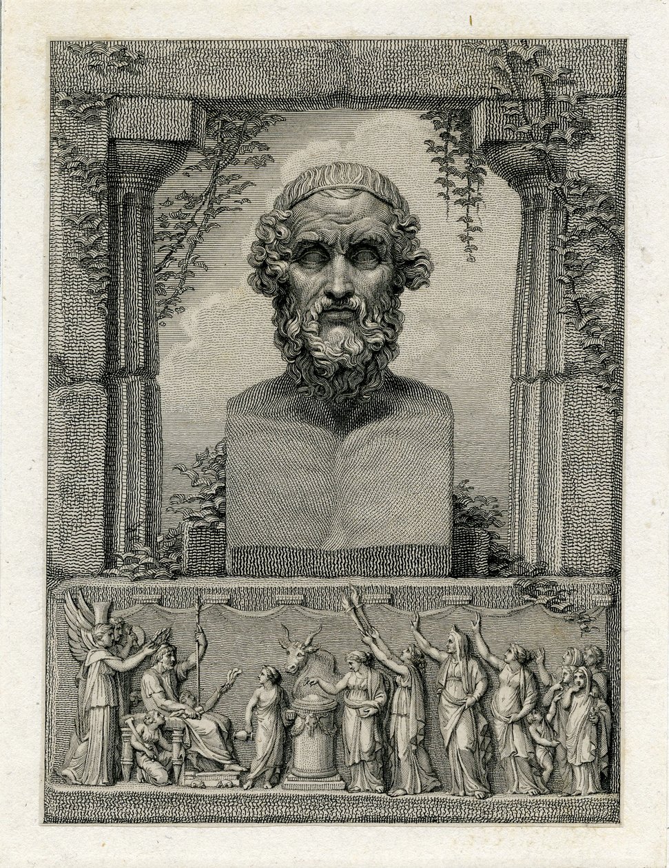 Pindar, ókori görög lírai költő (i. e. 522-kb. 433 körül) (metszet) alkotó: English School