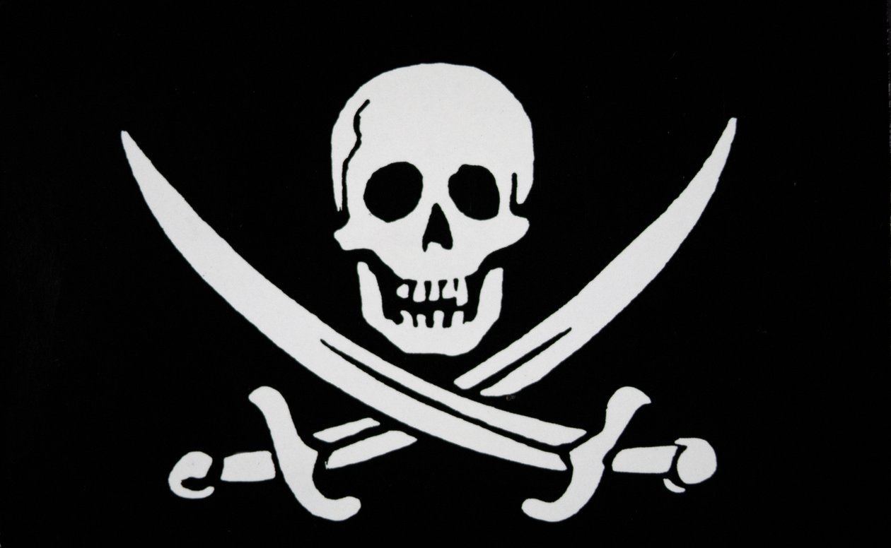 „Calico Jack” Rackham kalózzászlója (litho) alkotó: English School