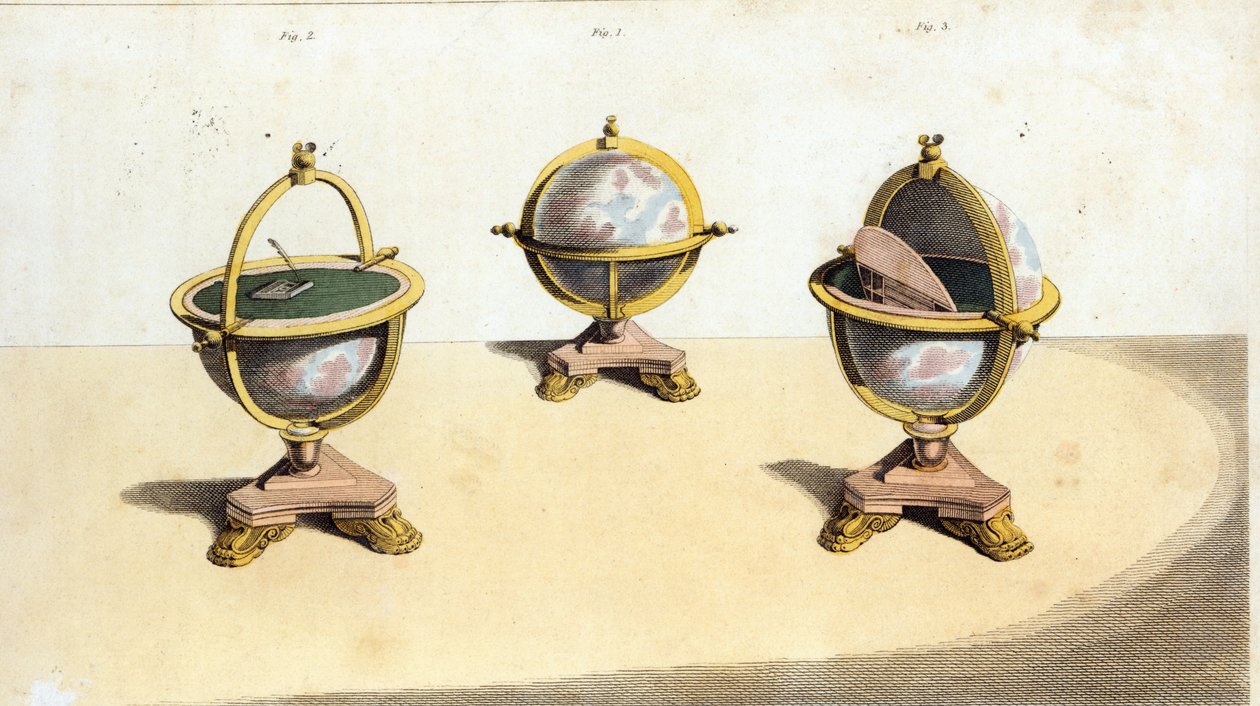 Pitts Cabinet Globe íróasztal, pl. 14. Ackermann