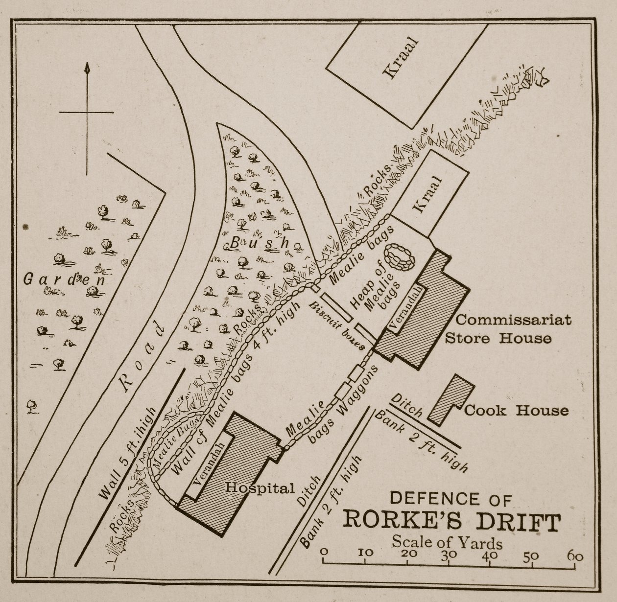 A Rorkes Drift védelmének terve alkotó: English School