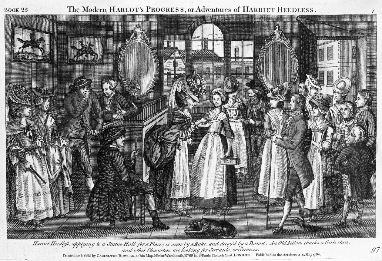 Az 1780-ban megjelent „The Modern Harlot