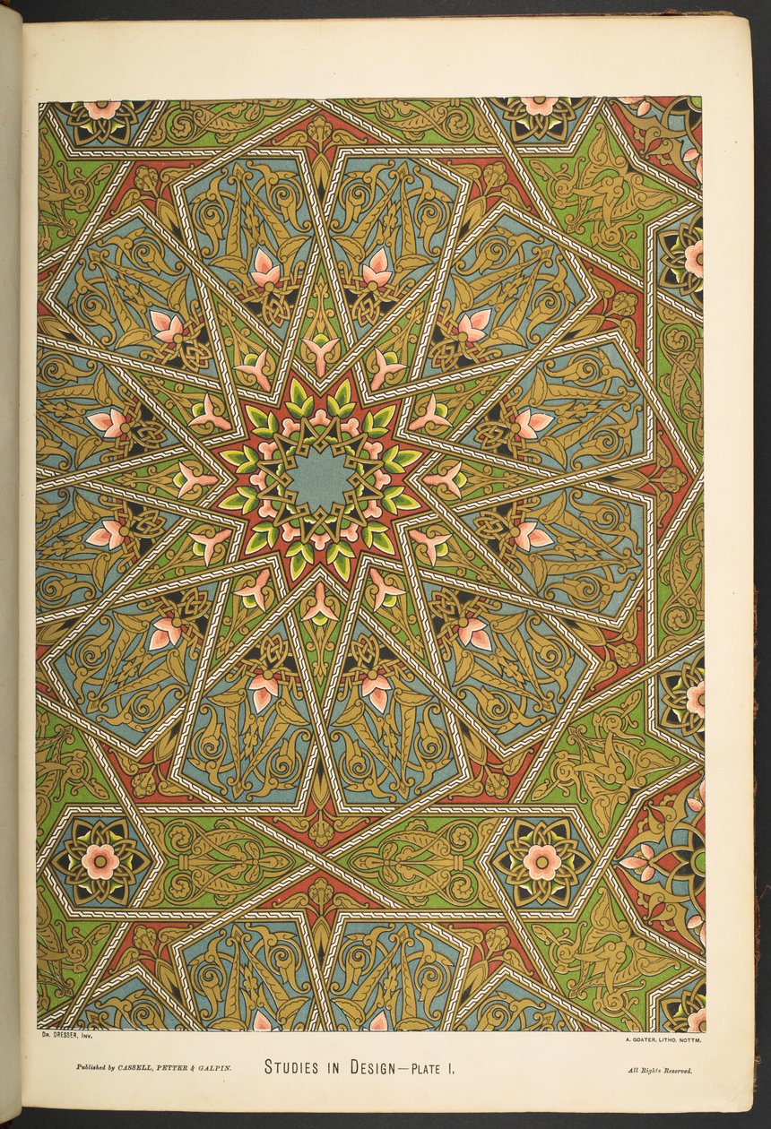 i. lemez  , a Studies in Designból. [60 színes tábla.] alkotó: English School