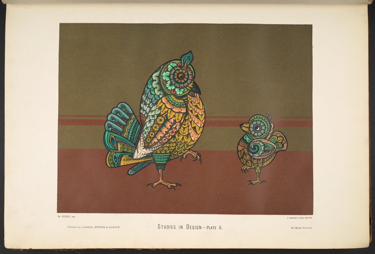 ii. tábla, a Studies in Designtól. [60 színes tábla.] alkotó: English School