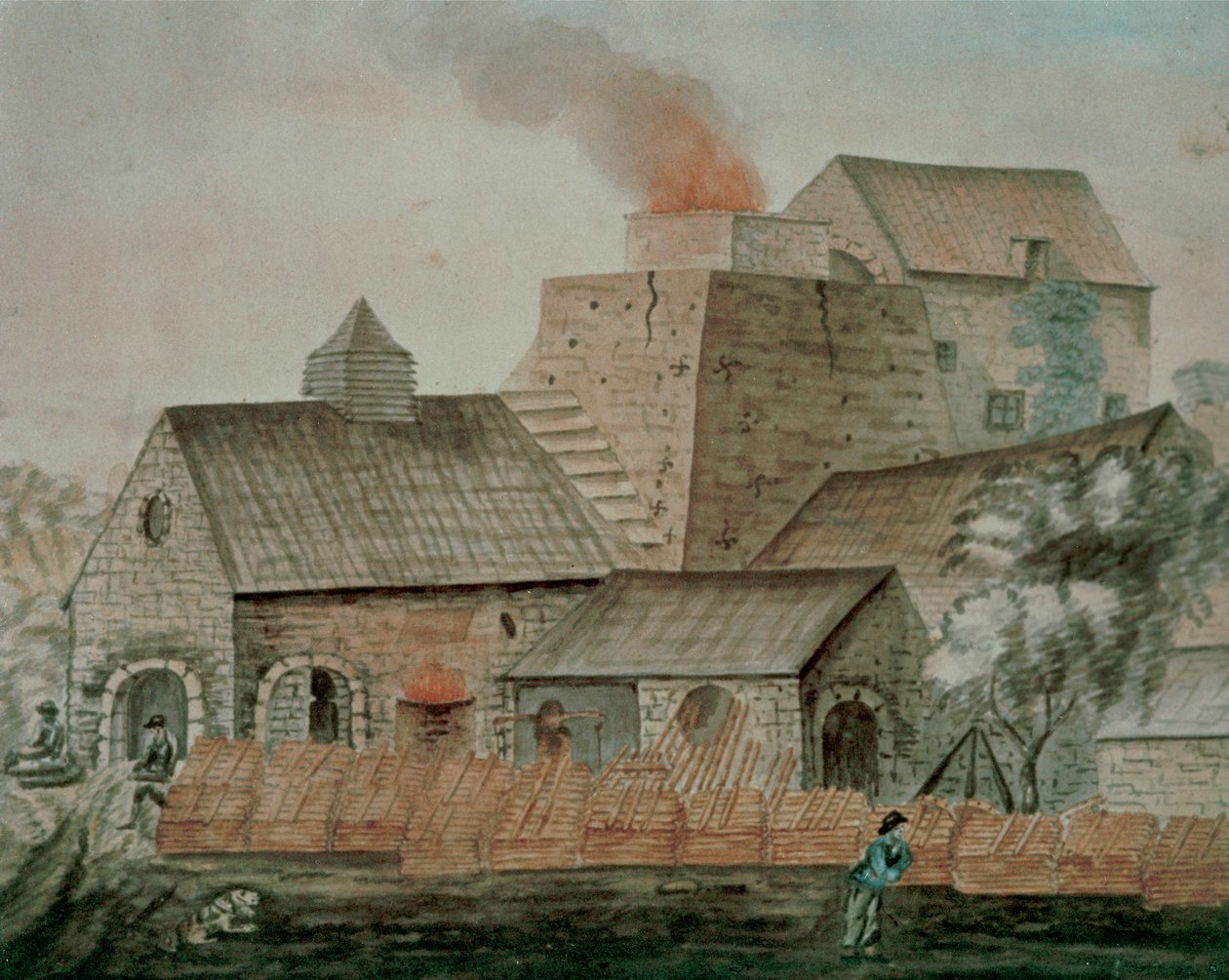 Pontygwaith Vasmű (akvarell, papír) alkotó: English School