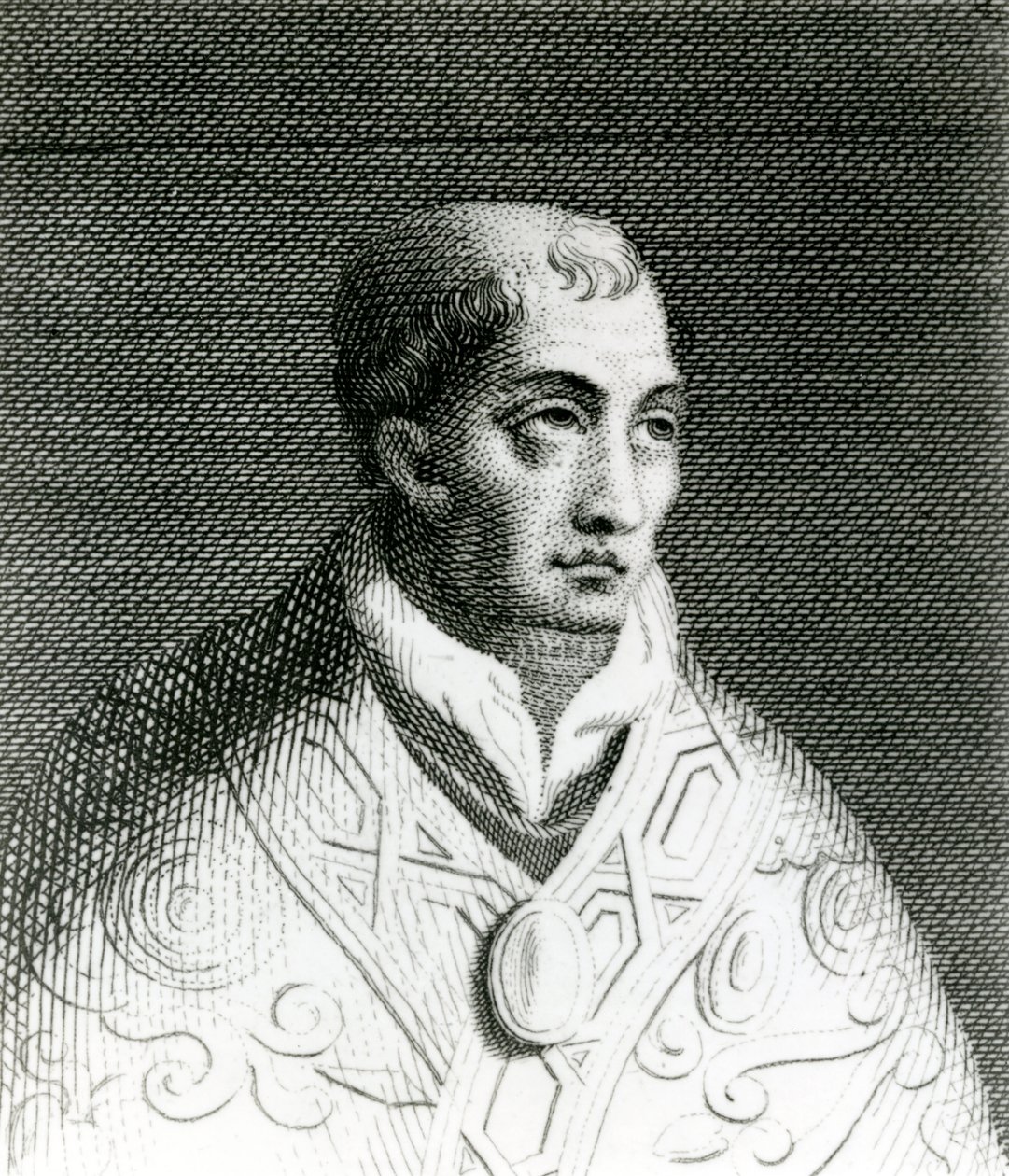 János pápa (820-82) (metszet) alkotó: English School