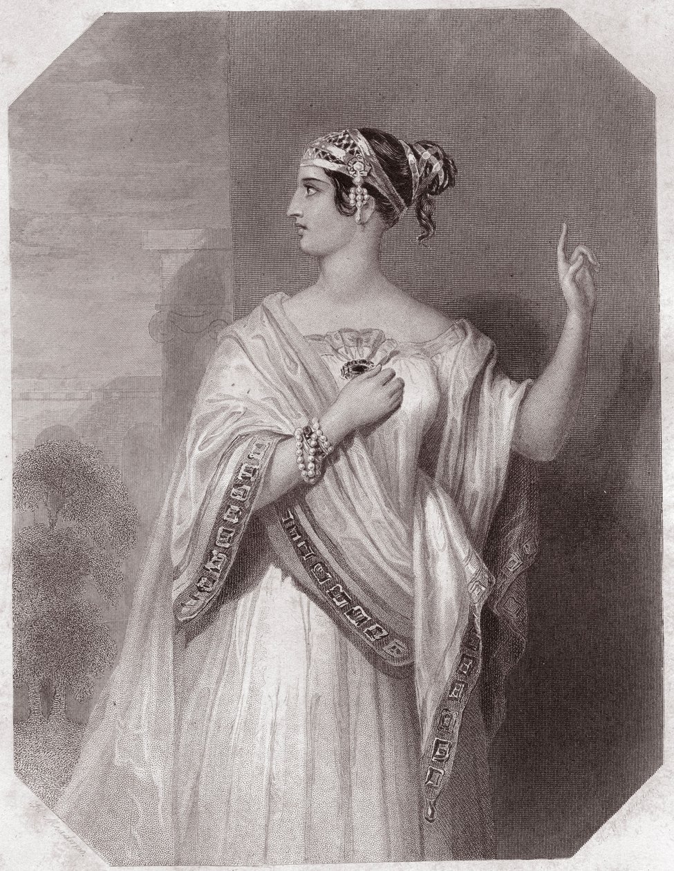 Brutus (Brutus portia felesége) Porcia felesége (Jules Cesar - Julius Caesar tragédiája) - „” Galerie des femmes de Shakespeare, a korai londoni művészek negyvenöt komoly portréjának gyűjteménye, kritikai és irodalmi megjegyzésekkel gazdagítva” ”” cir alkotó: English School
