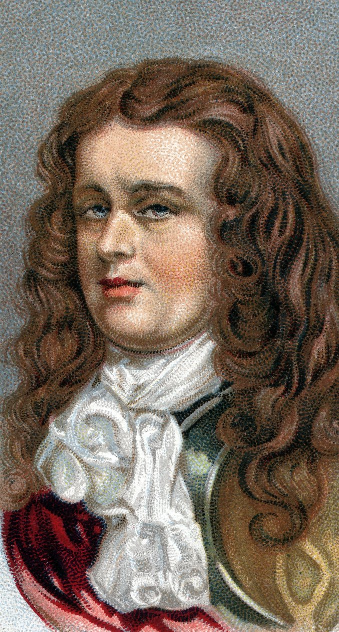 Robert Blake admirális portréja – Robert Blake (1599-1657), angol admirális portréja – A „” Leaders of Men” sorozatból” – Kromolitográfia – Angol iskola, 20. század – alkotó: English School