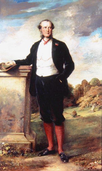 Beilby Richard Lawley (1818-80) 2. báró Wenlock portréja (olaj, vászon) alkotó: English School