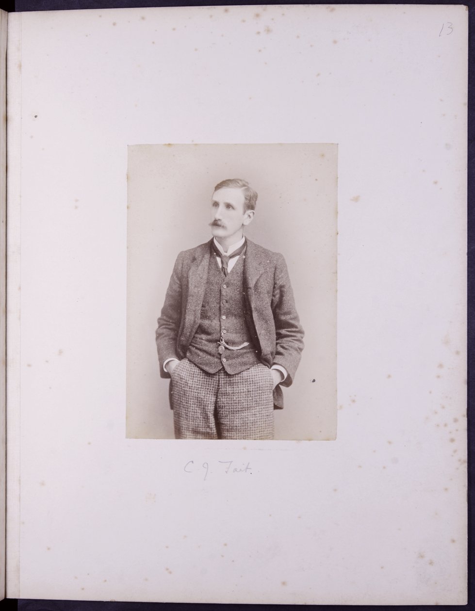 CJ Tait portréja, 1900 körüli (fekete-fehér fotó) alkotó: English School