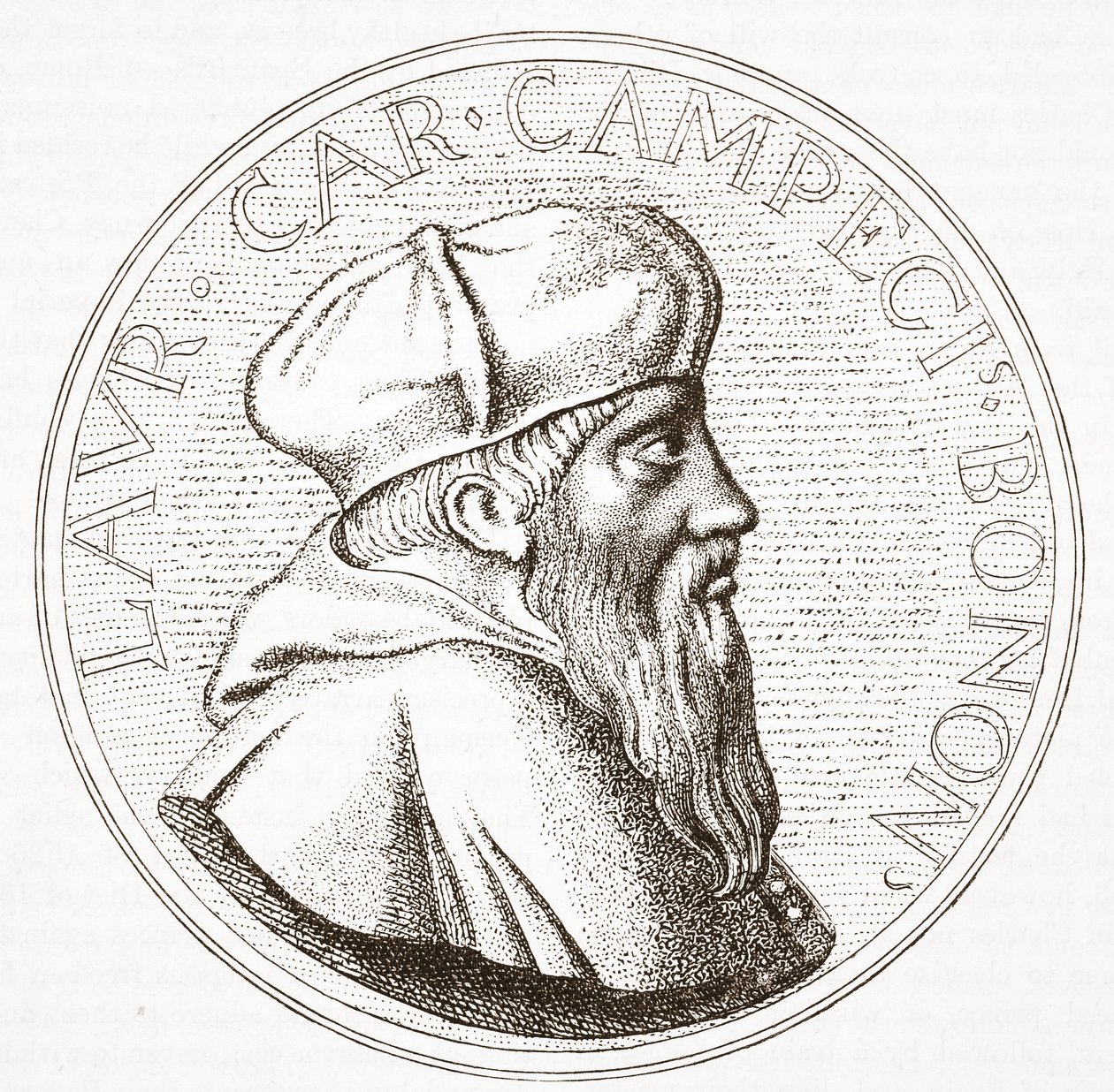 Campeggio bíboros portréja, illusztrációja James Aitken Wylie (1808-1890) A protestantizmus történetéből, pub. 1878 alkotó: English School