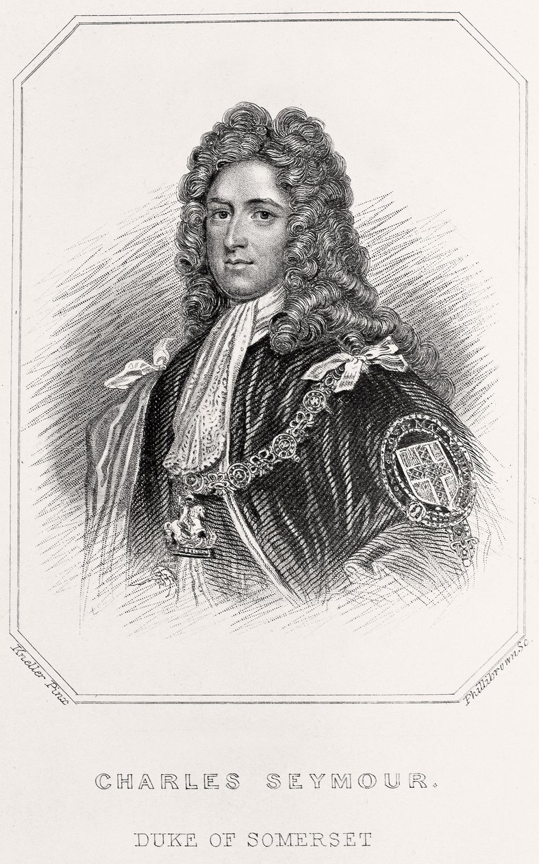 Charles Seymour, Somerset hercegének portréja, 1835 alkotó: English School