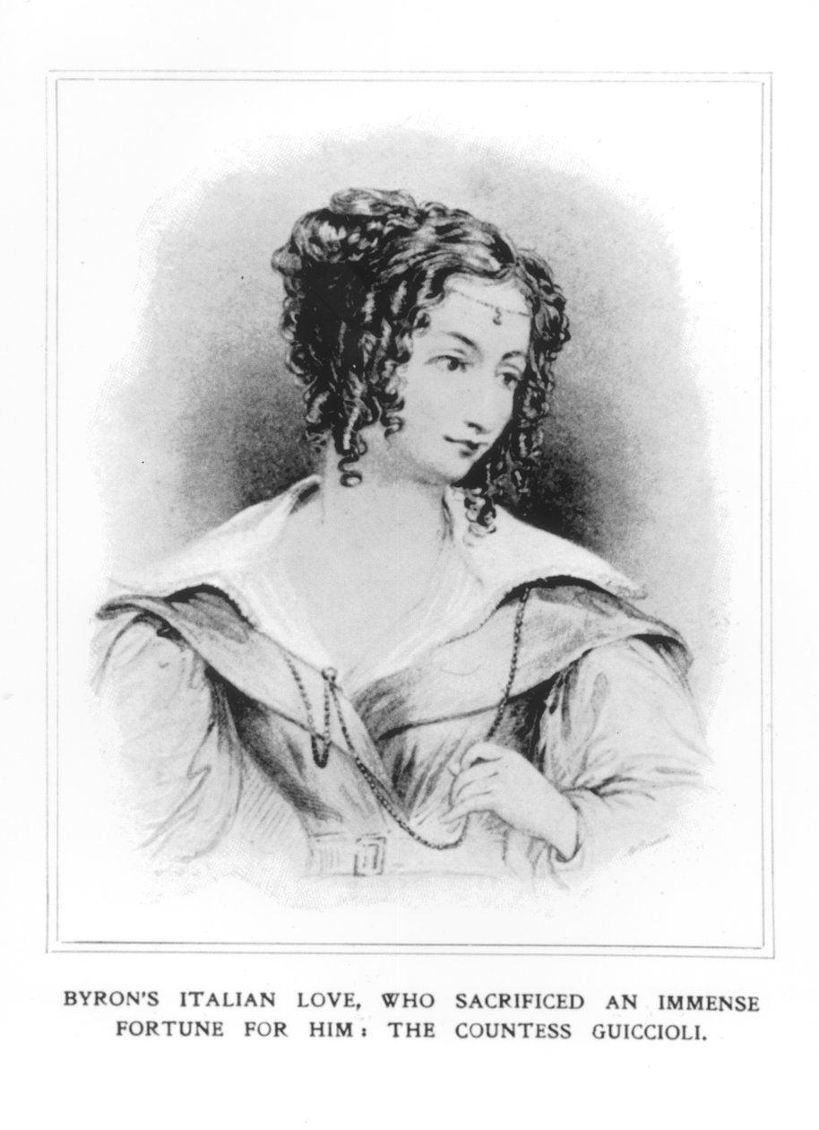 Guiccioli grófnő (1800-73) portréja alkotó: English School