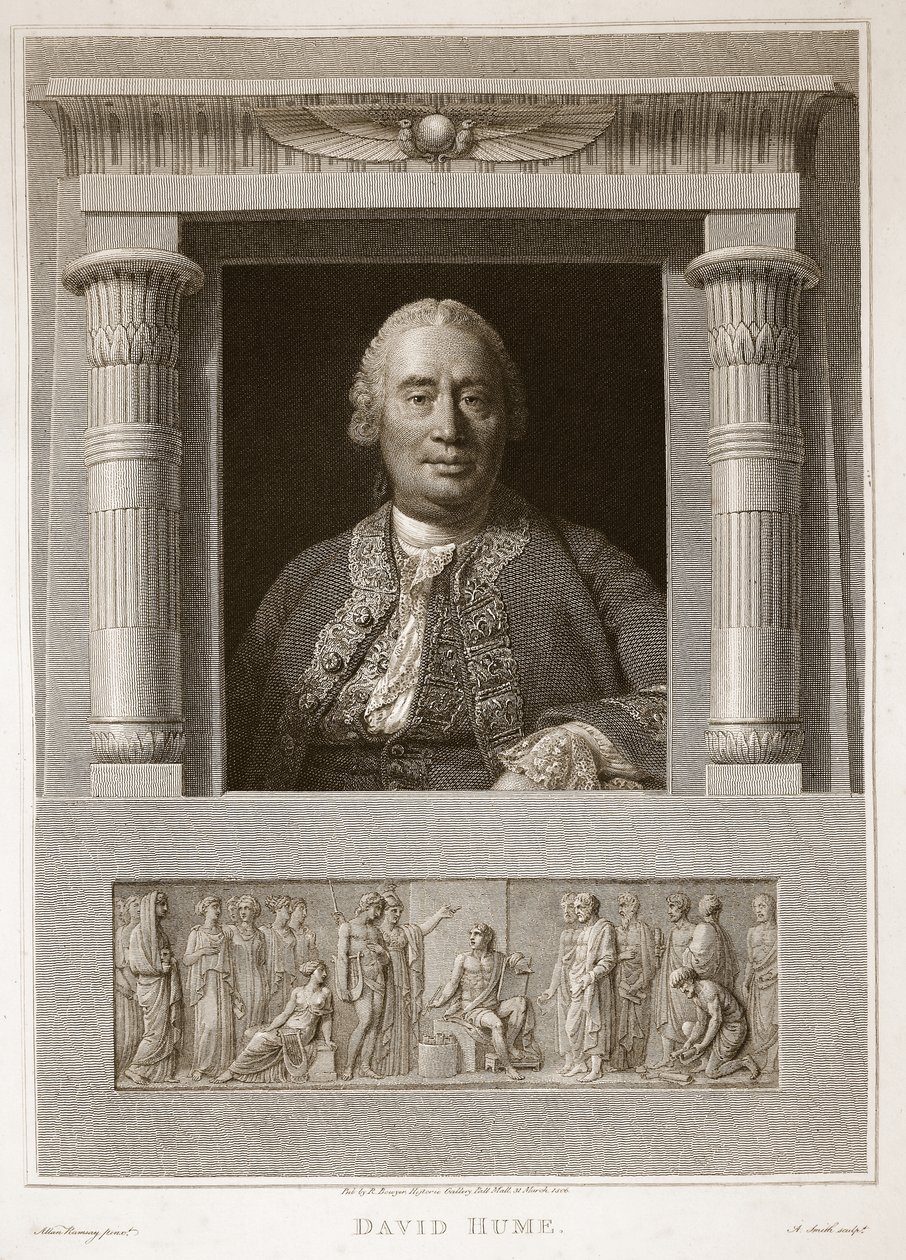 David Hume portréja, David Humes illusztrációja Anglia története, kocsma. R. Bowyer, London, 1812 alkotó: English School