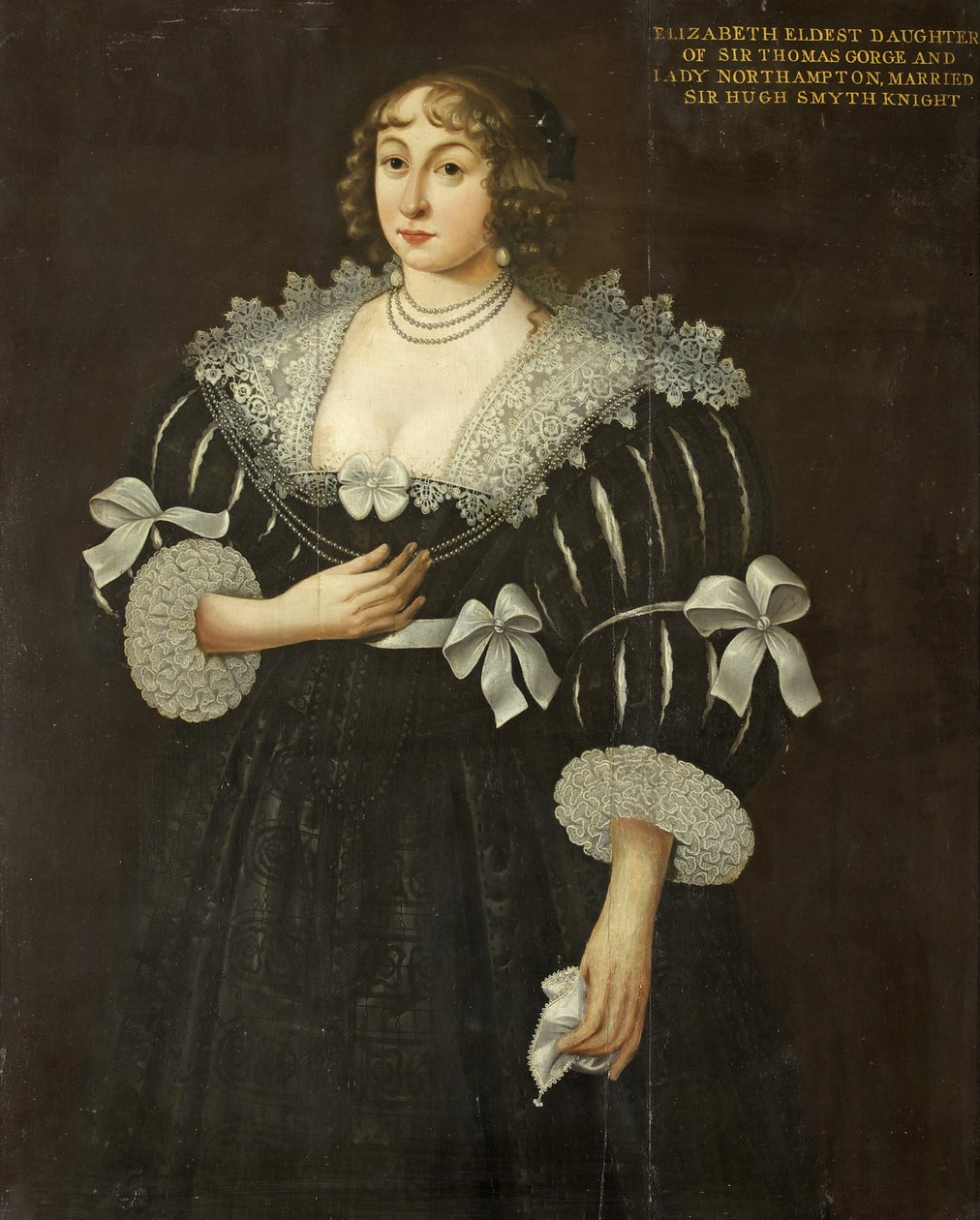 Elizabeth Gorges portréja (olaj, tábla) alkotó: English School