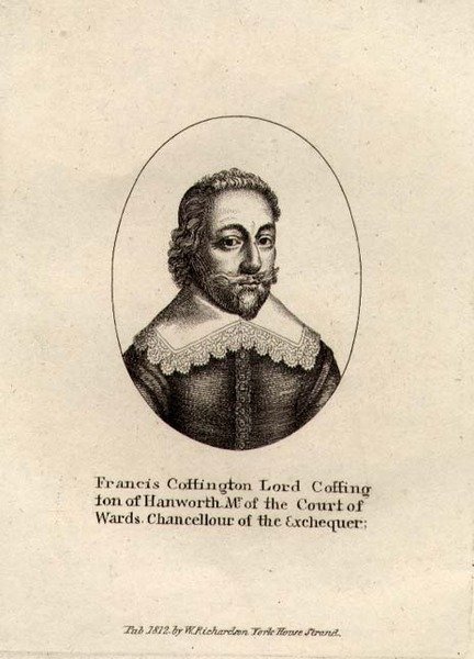 Francis Cottington portréja, Baron Cottington (kb.1578-1652) kocsma. 1812 (metszet) alkotó: English School