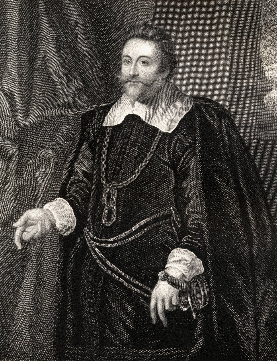 Francis Cottington portréja, a Lodges British Portraits-ból, 1823 alkotó: English School