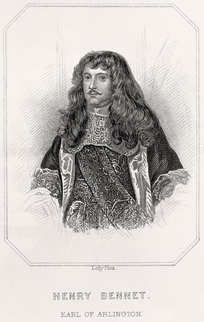Henry Bennet, Arlington grófjának portréja, 1835 alkotó: English School
