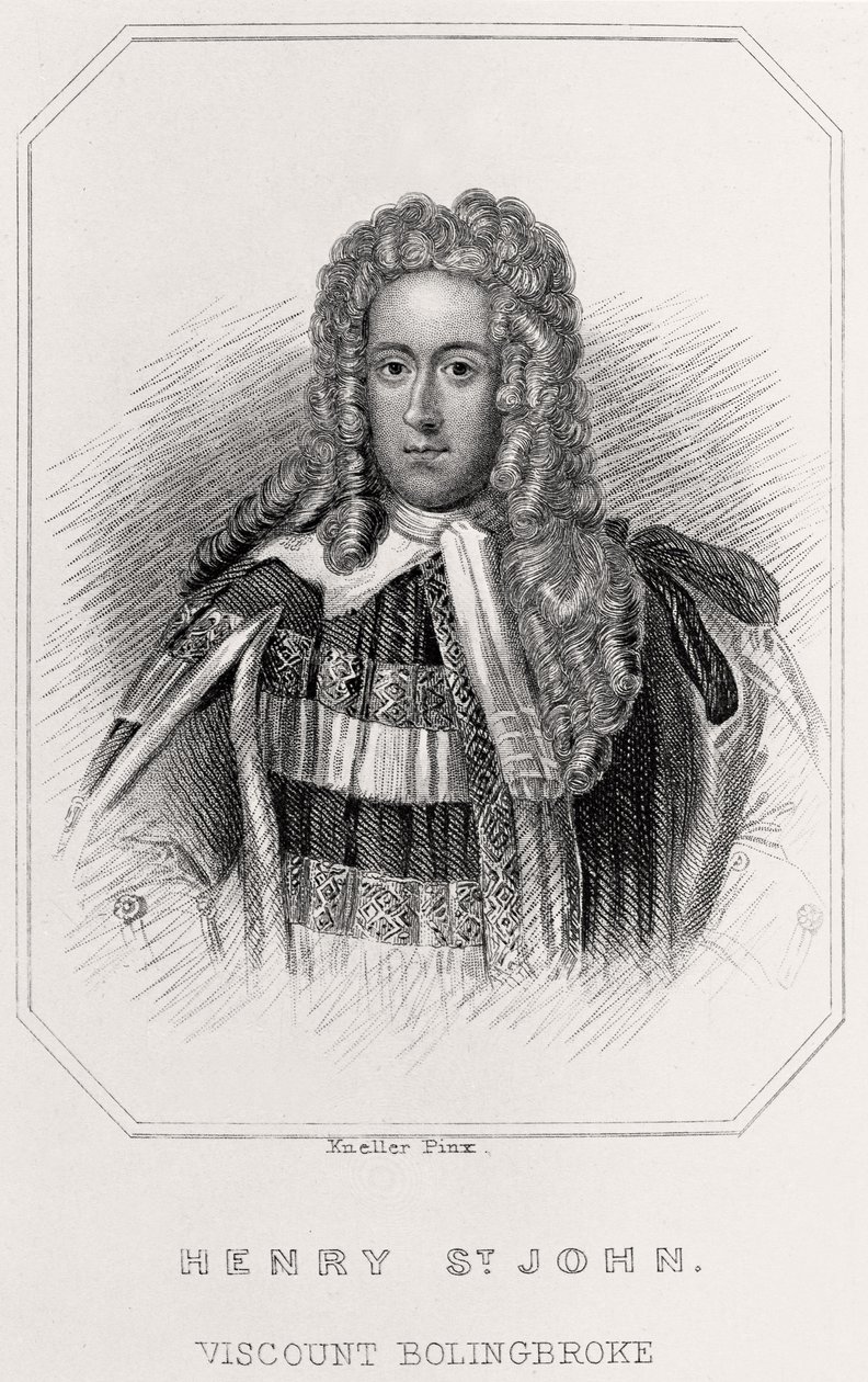 Henry St. John, Bolingbroke vikomt portréja, 1835 alkotó: English School