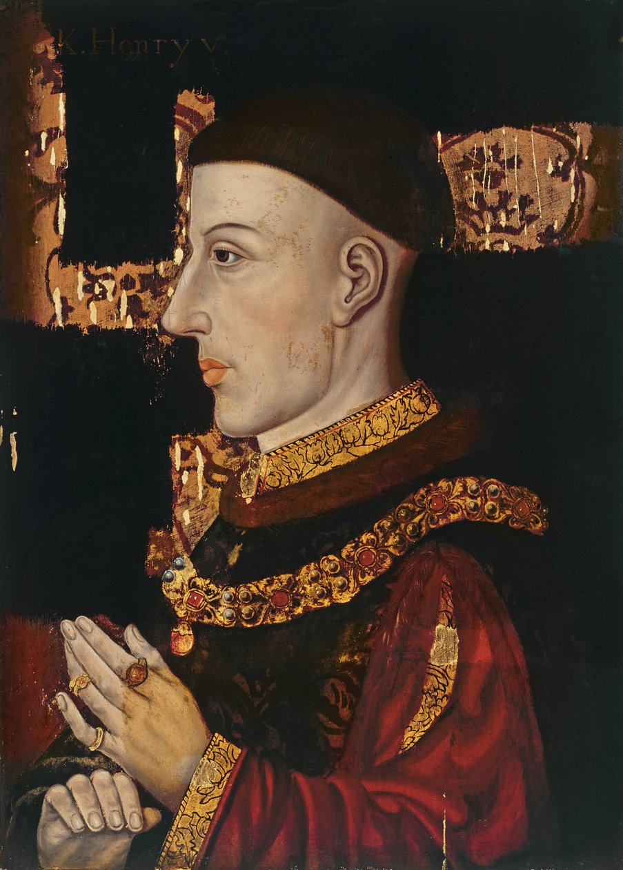 V. Henrik (1387-1422) portréja (restaurálás alatt) (lásd: 99913) alkotó: English School