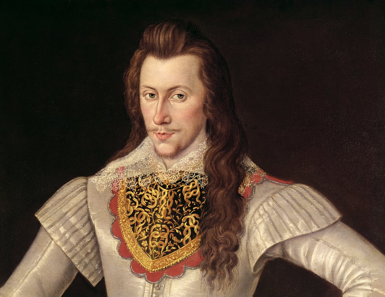 Henry Wriothesley (1573-1624) portréja, Southampton 3. grófja 1600 körül (részlet) alkotó: English School