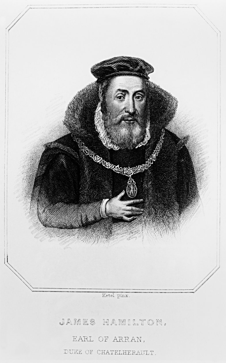 James Hamilton (1517-1575) Arran 2. grófjának portréja, a "Lodge