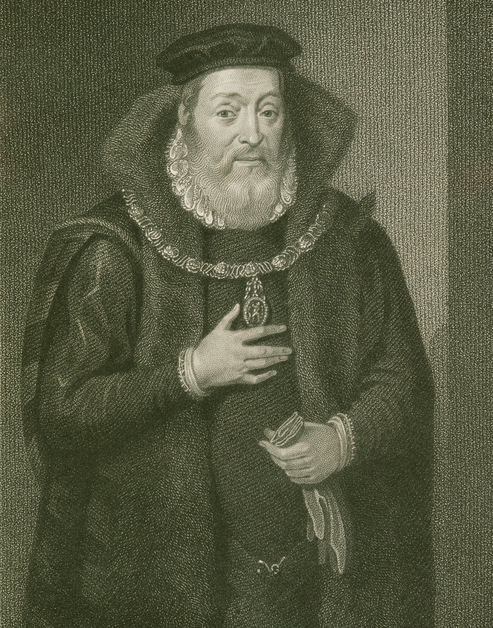 James Hamilton (1517-1575) Arran 2. grófjának portréja, a "Lodge