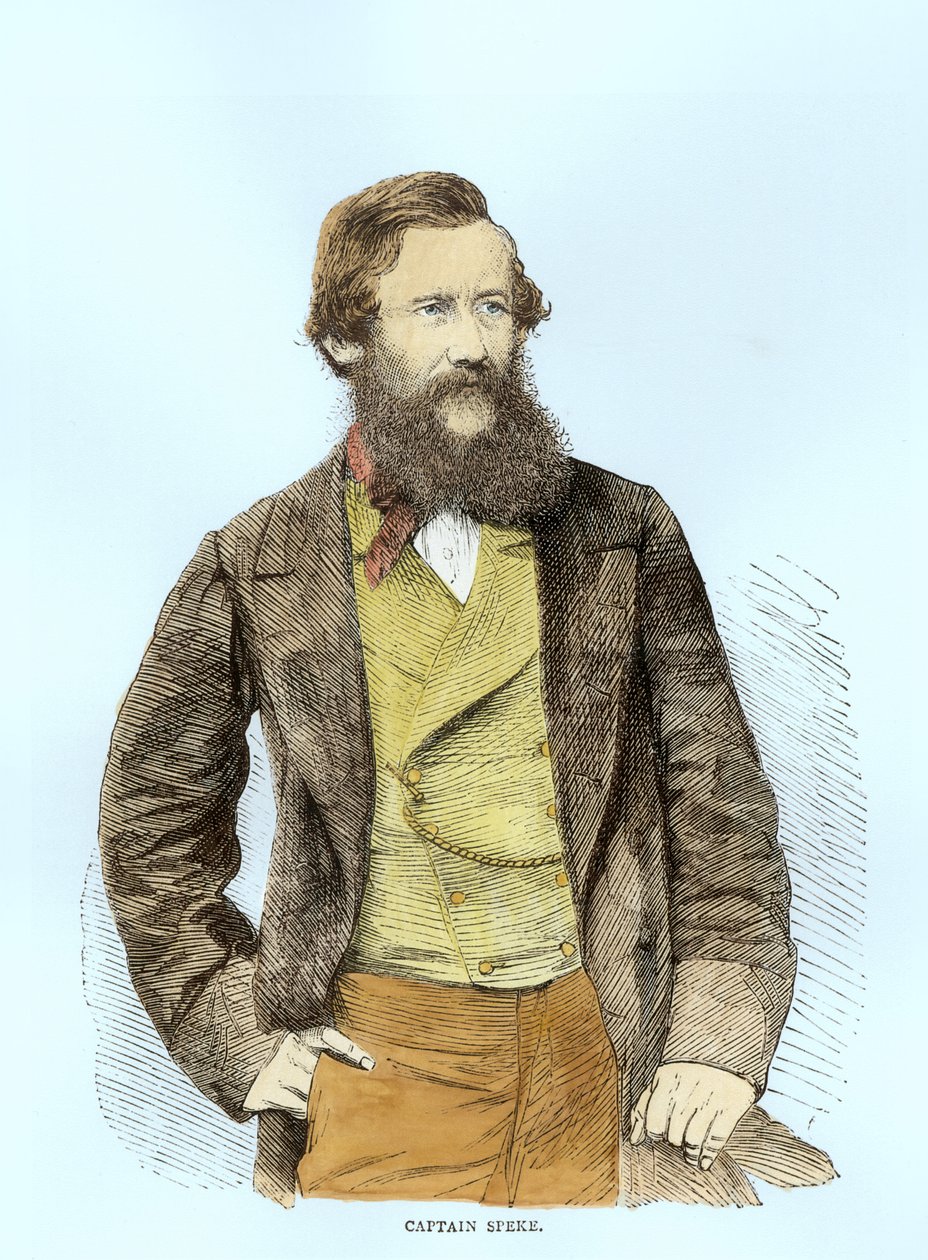 Portrait of John Hanning Speke (1827-64)  (later colouration) alkotó: English School