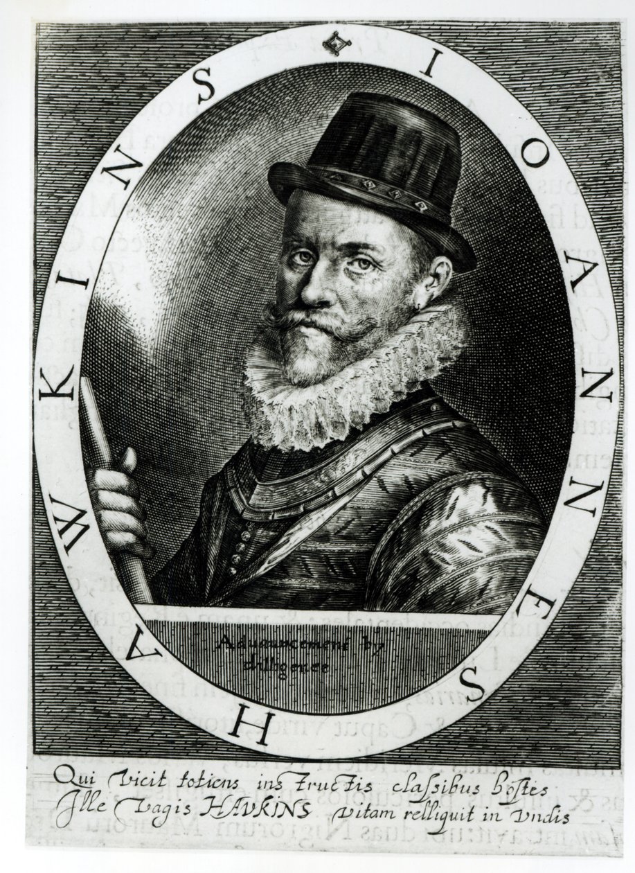 John Hawkins portréja (1532-95) alkotó: English School