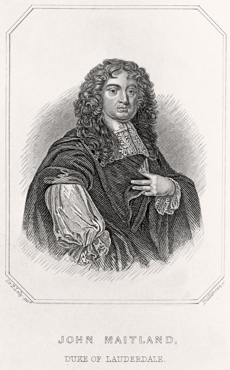 John Maitland, Lauderdale hercegének portréja, 1835 alkotó: English School