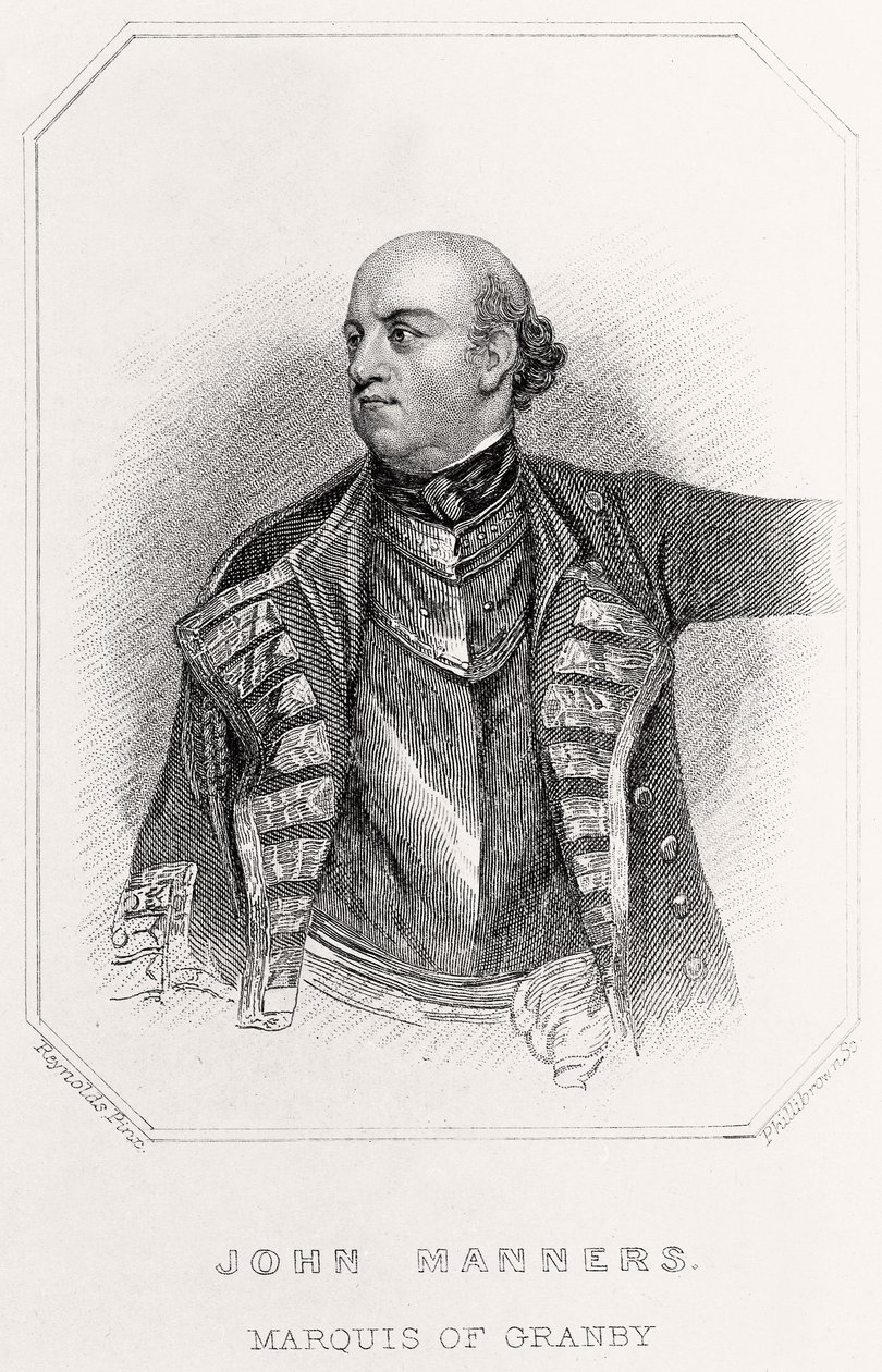 John Manners, Granby márki portréja, 1835 alkotó: English School
