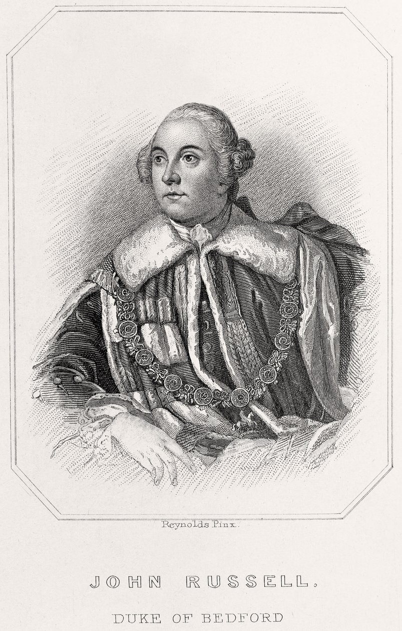 John Russell, Bedford hercegének portréja, 1835 alkotó: English School