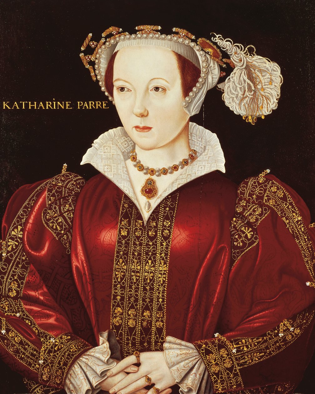 Katherine Parr portréja, 1545 körül (olaj, tábla) alkotó: English School
