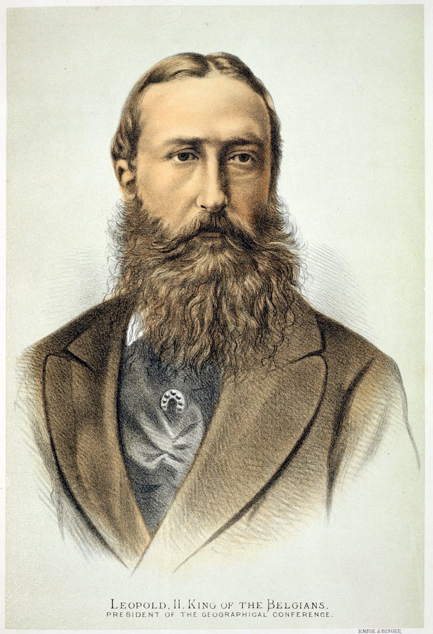 II. Lipót (1835-1909), belga király (1865-1909) portréja alkotó: English School