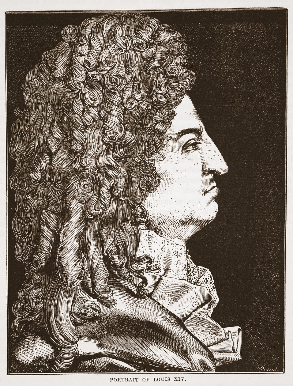 XIV. Lajos portréja alkotó: English School