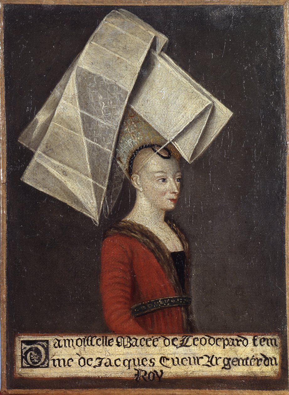 Macée de Léodepart, Jacques Coeur francia kereskedő feleségének portréja alkotó: English School