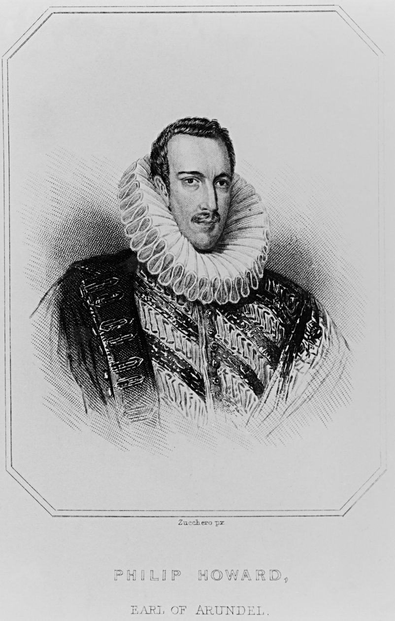Philip Howard (1557-95) Arundel 13. grófjának portréja, a "Lodge