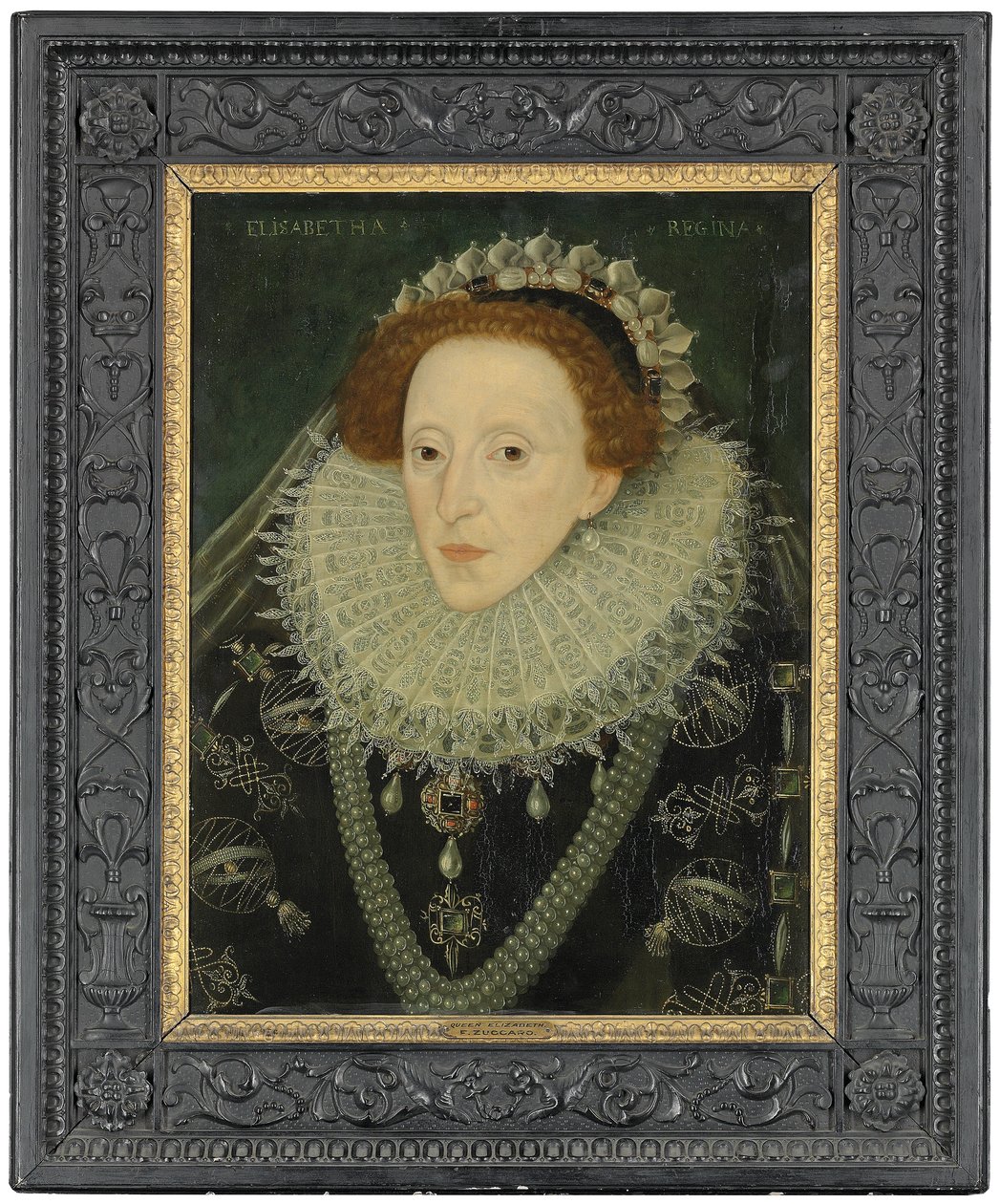 I. Erzsébet királynő portréja, 1580 körül alkotó: English School