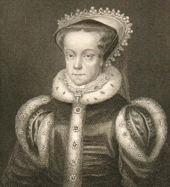 I. Mária királynő portréja (metszet) alkotó: English School