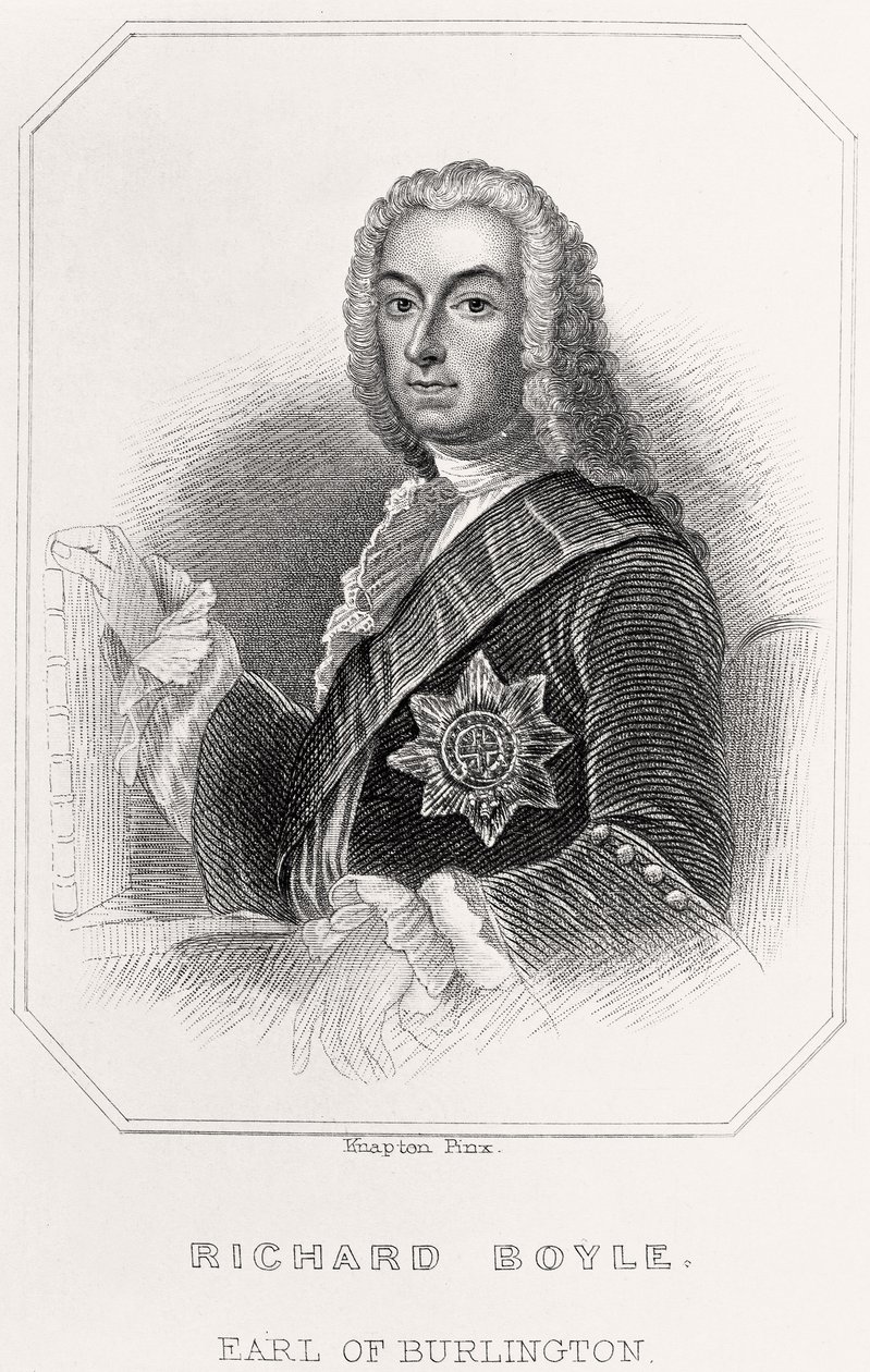 Richard Boyle, Burlington grófjának portréja, 1835 alkotó: English School