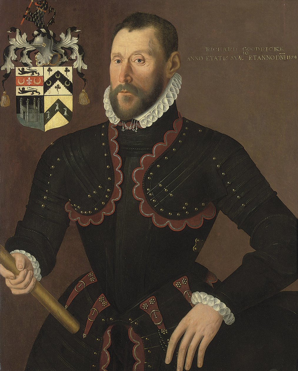 Richard Goodricke szenátor 50 éves portréja, 1574 alkotó: English School