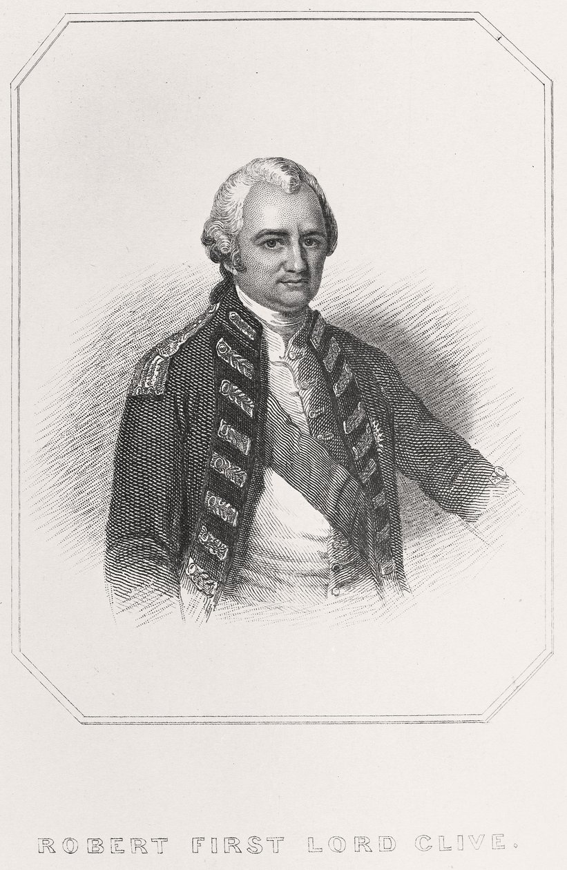 Robert 1. Lord Clive portréja, 1835 alkotó: English School